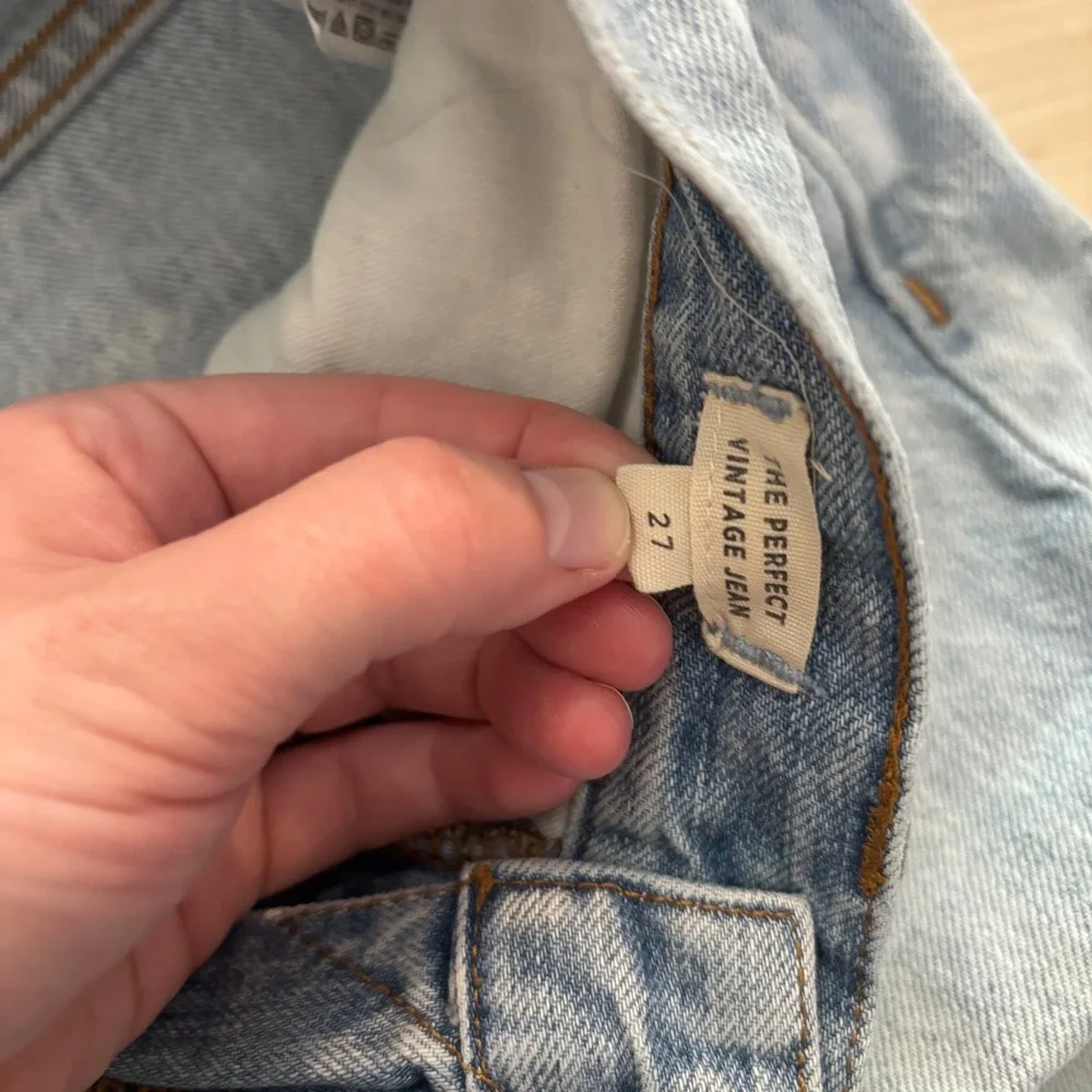 Madewell The Perfect Vintage Jean Light Wash Denim High Rise Straight Women's 27